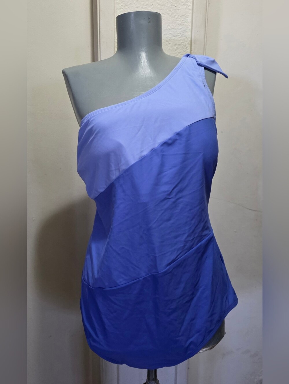 Aqua Couture 2X One shoulder swimsuit Nwt.